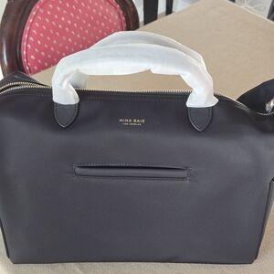 Mina Baie Black Diaper Bag
